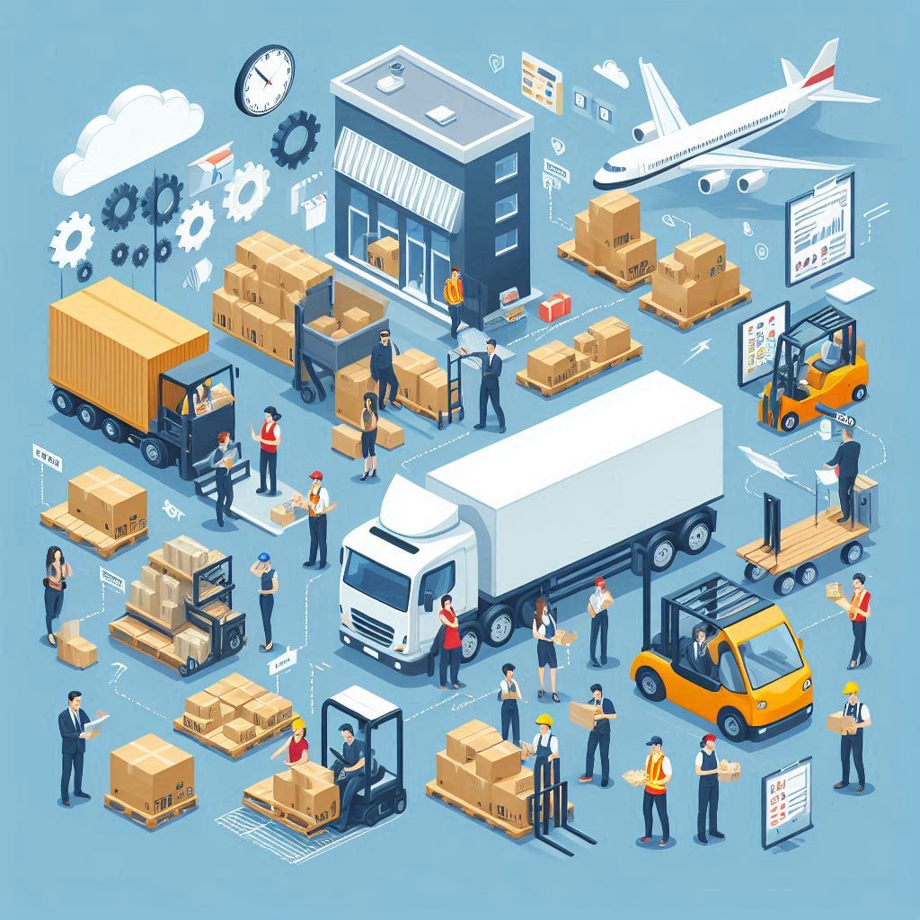 Different type of logistics parties (1PL to 5PL Logistics)